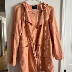 Love Tree Women's Coral Hooded Trench Coat